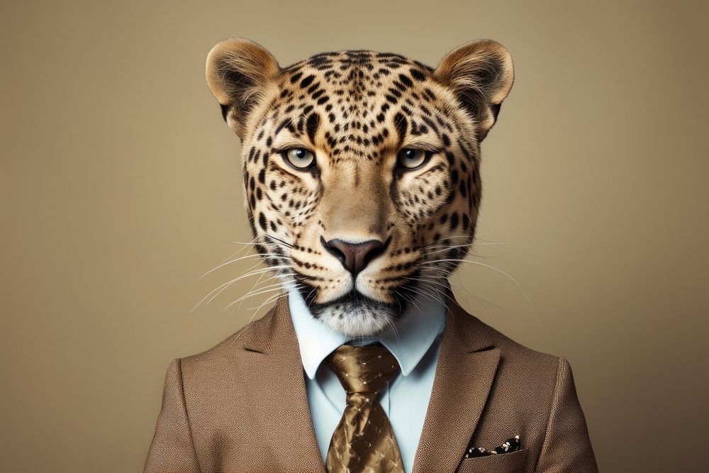 Leopard animal wildlife portrait.