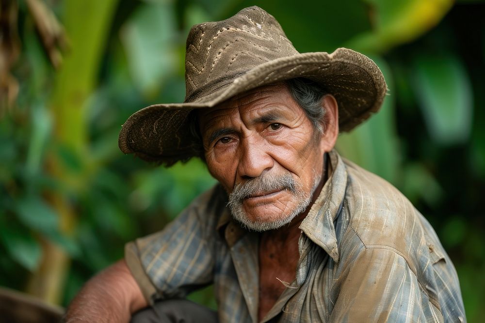 Multi ethnic farmer portrait adult photo.