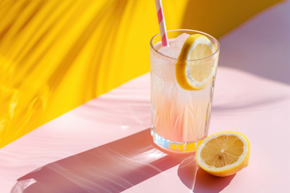 Glass of lemonade fruit drink plant. AI generated Image by rawpixel.