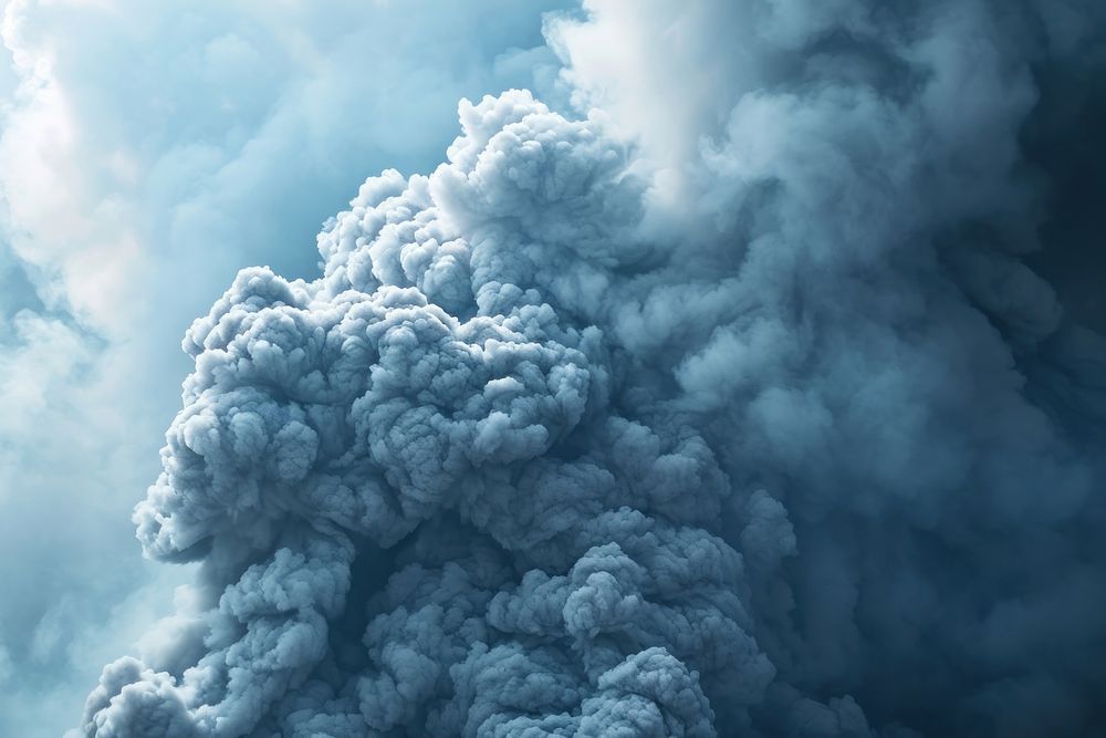 Bomb smoke background outdoors volcano nature. AI generated Image by rawpixel.