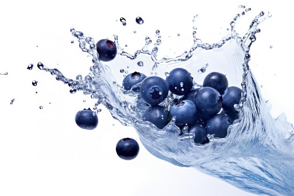 Blueberry fruit food refreshment. AI generated Image by rawpixel.