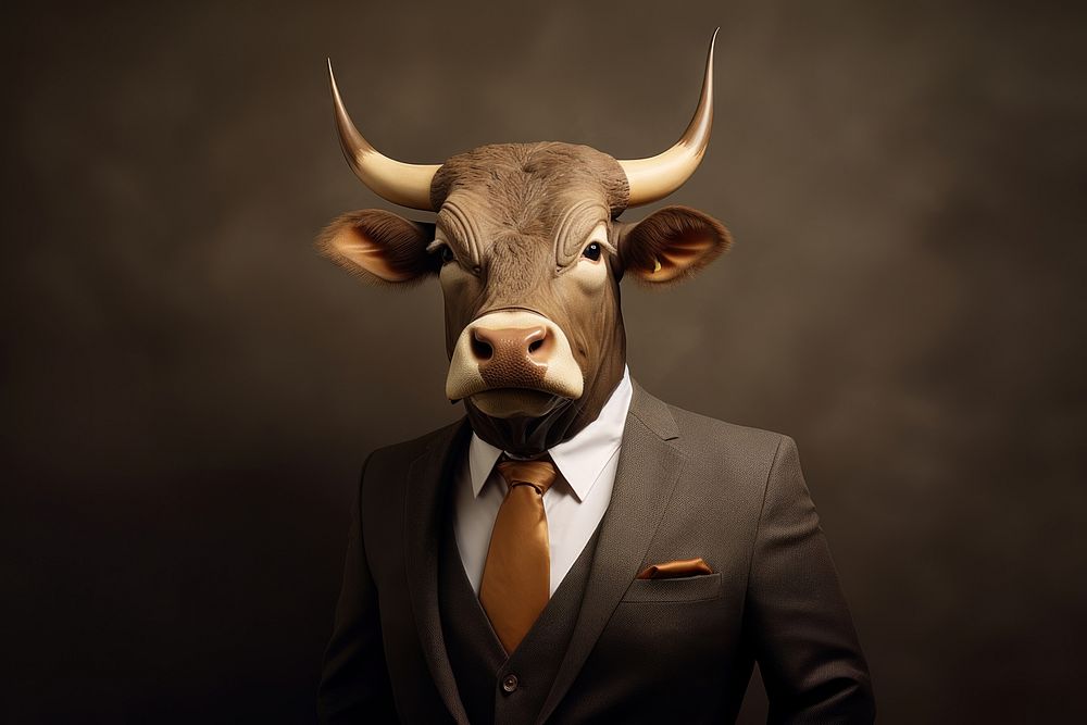 Bull animal livestock portrait.
