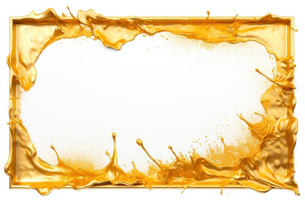 Gold backgrounds frame white background. AI generated Image by rawpixel.