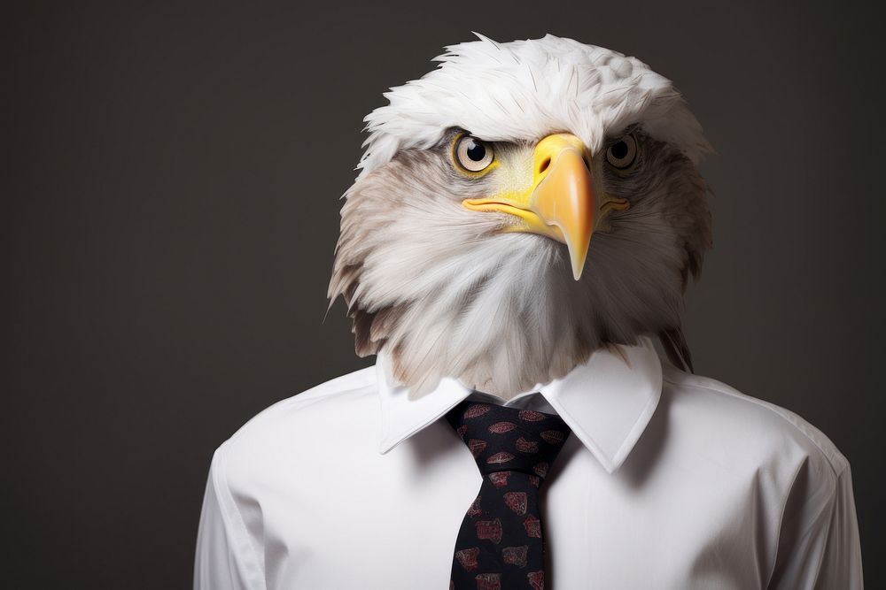 Eagle tie portrait animal.