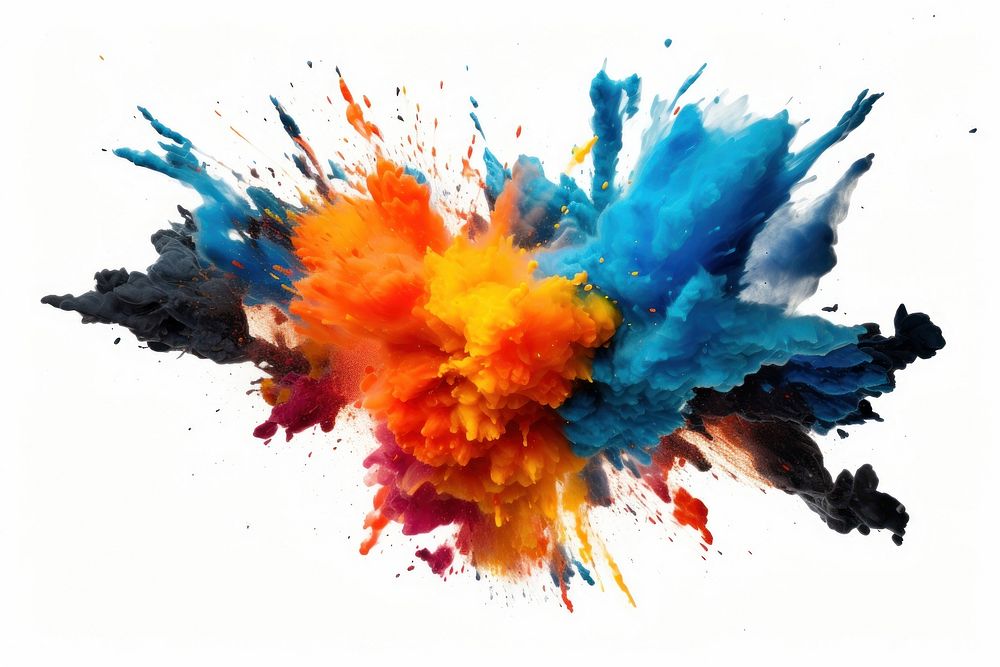 Explosion backgrounds painting art. AI generated Image by rawpixel.