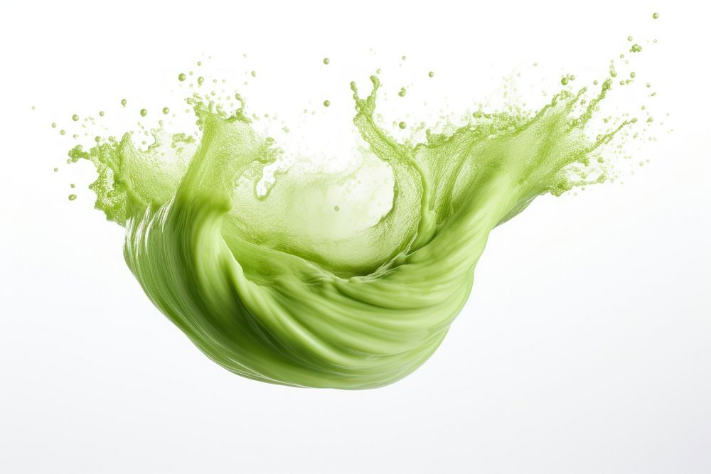 Matcha powder green white background splattered. AI generated Image by rawpixel.