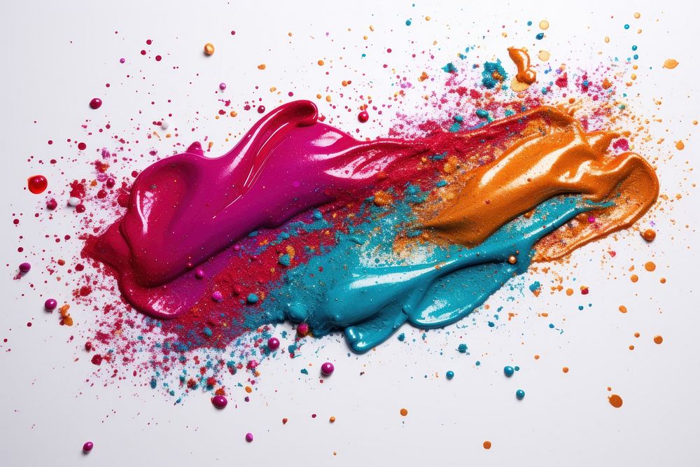 Spilled glitter splattered creativity exploding. AI generated Image by rawpixel.