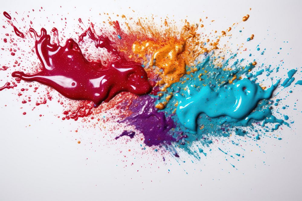 Spilled glitter splattered creativity splashing. AI generated Image by rawpixel.