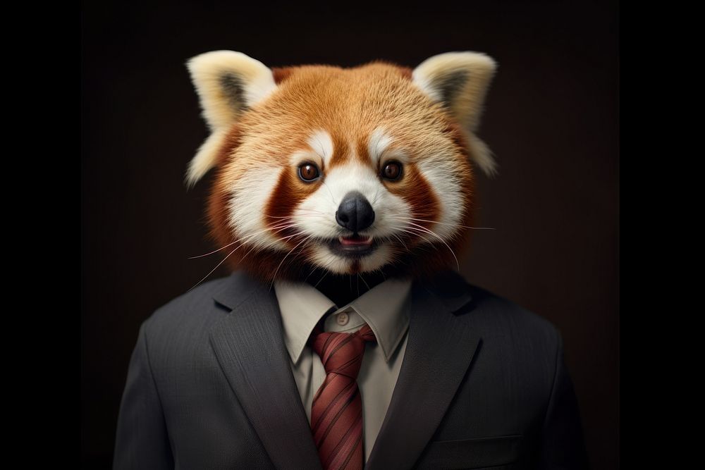 Red panda animal wildlife portrait.