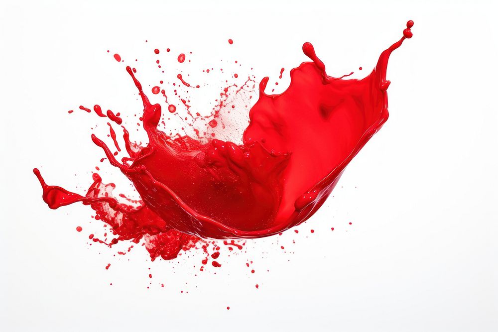 Red white background splattered splashing. AI generated Image by rawpixel.