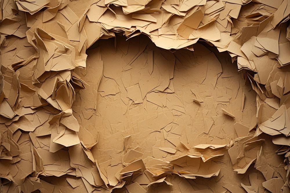 Ripped cardboard texture backgrounds textured crumpled. AI generated Image by rawpixel.