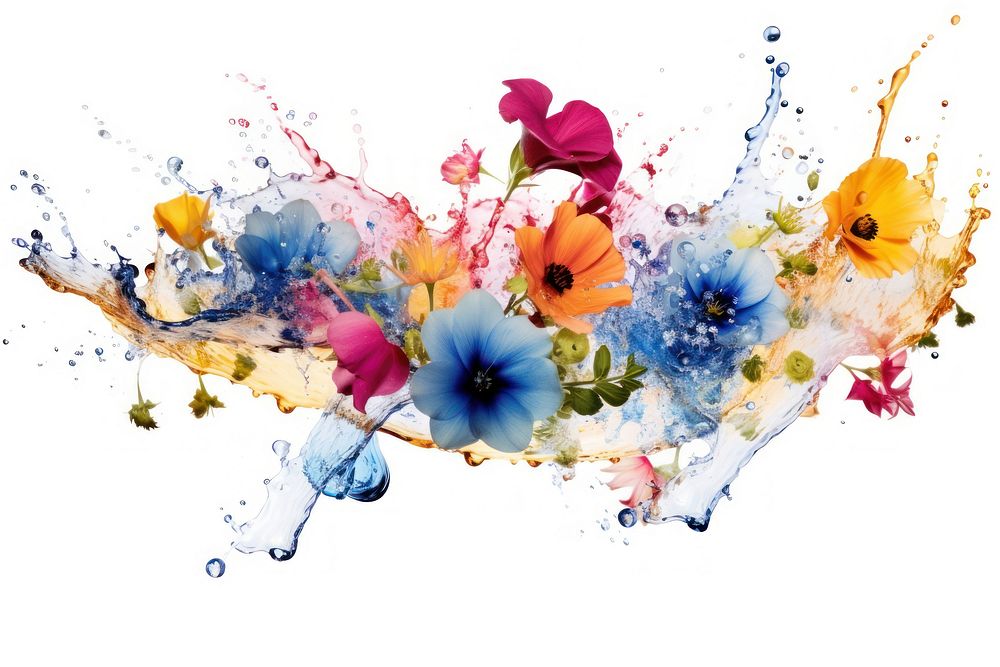 Wildflower backgrounds painting pattern. AI generated Image by rawpixel.
