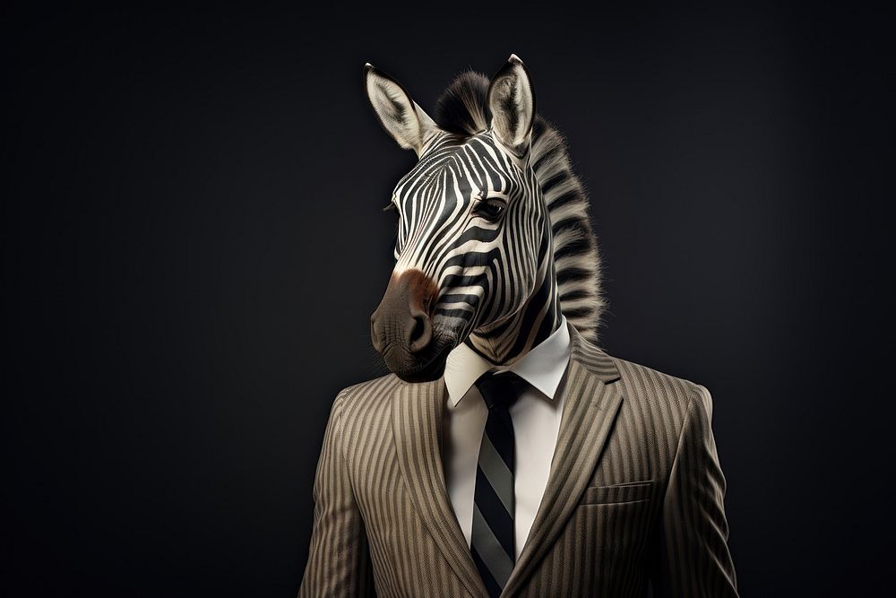 Zebra animal wildlife portrait.