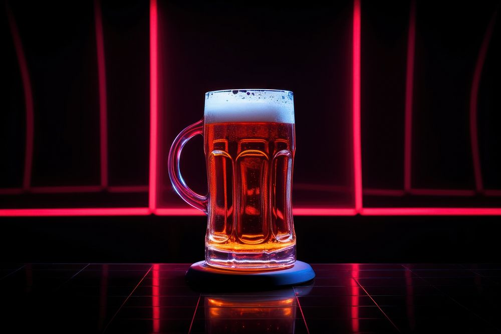 Photography of beer radiant silhouette drink lager glass.