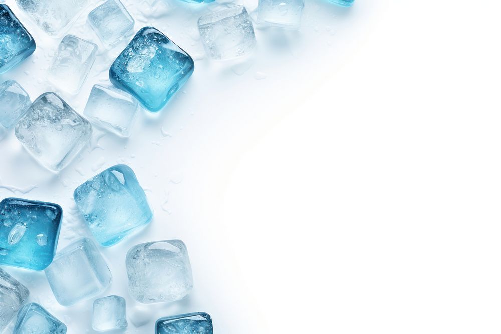 Ice cubes backgrounds turquoise jewelry. AI generated Image by rawpixel.