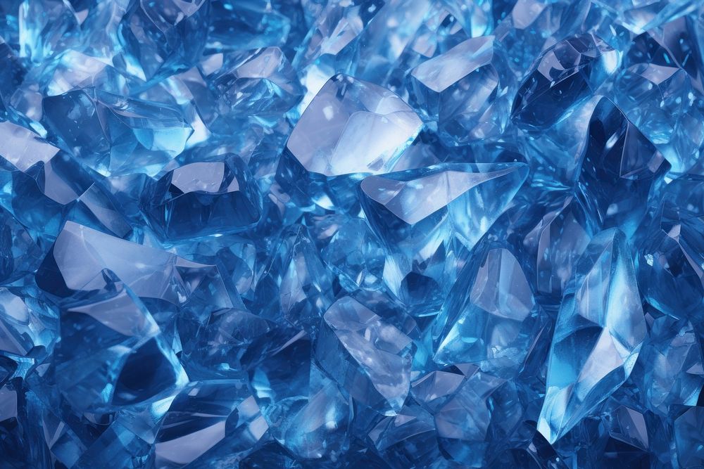 Crystal texture background backgrounds blue abundance. AI generated Image by rawpixel.