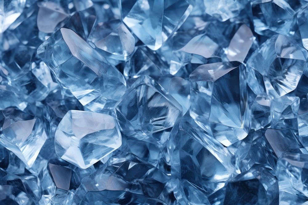 Backgrounds crystal mineral blue. AI generated Image by rawpixel.