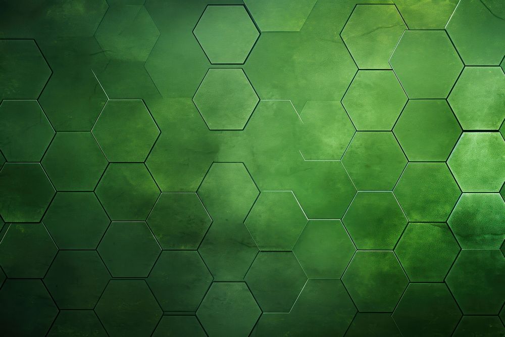Hexagon texture background green backgrounds pattern. AI generated Image by rawpixel.