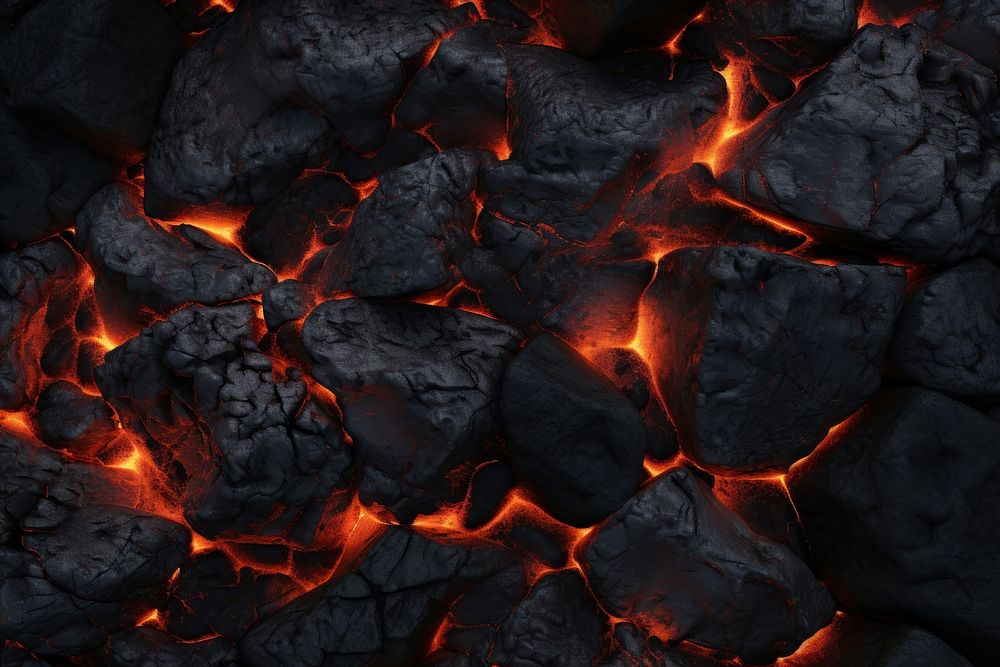 Lava stones texture background backgrounds outdoors volcano. AI generated Image by rawpixel.