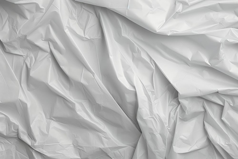 Crumpled plastic texture background backgrounds white gray. AI generated Image by rawpixel.