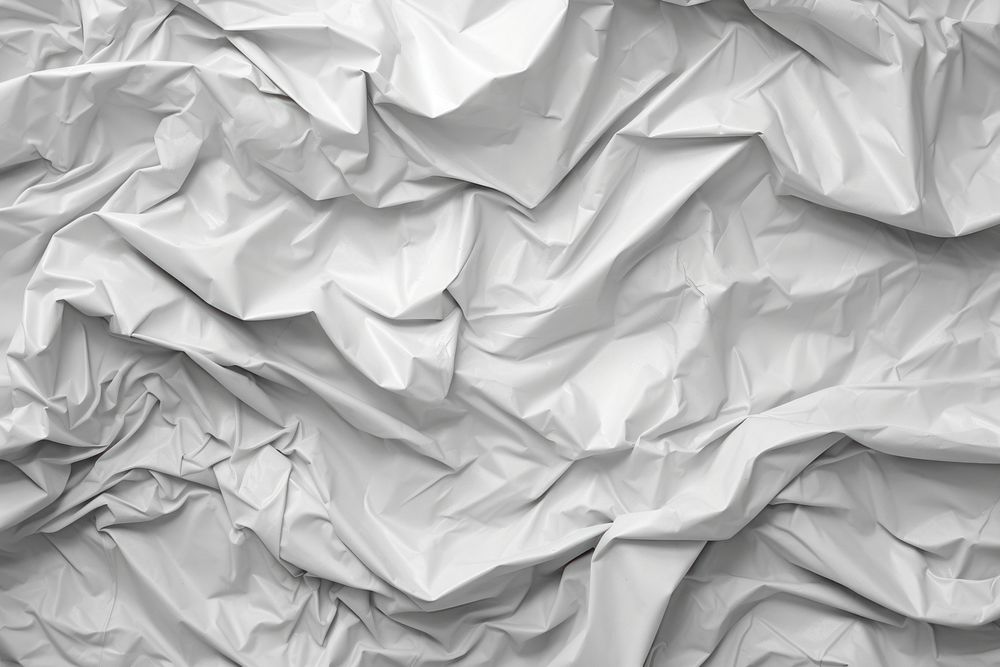 Crumpled plastic texture background backgrounds white monochrome. AI generated Image by rawpixel.