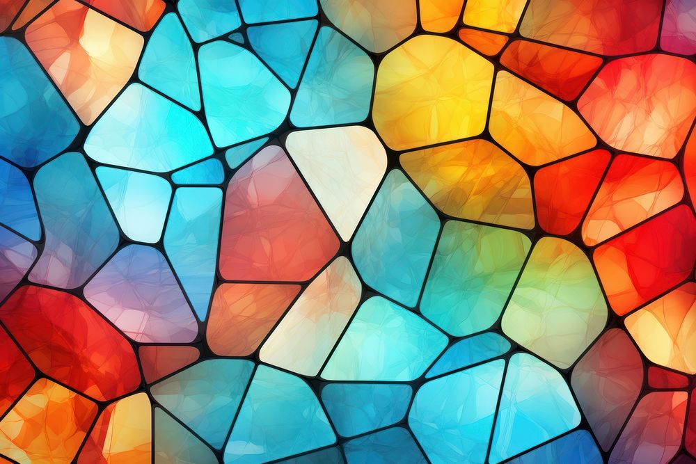 Stain glass texture background backgrounds art creativity. AI generated Image by rawpixel.