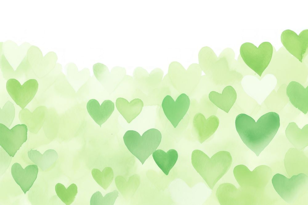 Green aesthetic heart background backgrounds defocused abstract. AI generated Image by rawpixel.