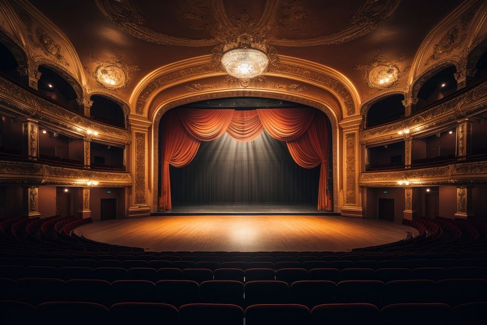 Theatre stage auditorium theatre.