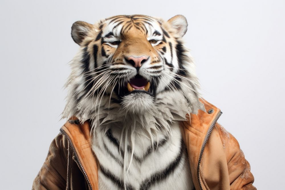 Selfie tiger wildlife animal mammal.
