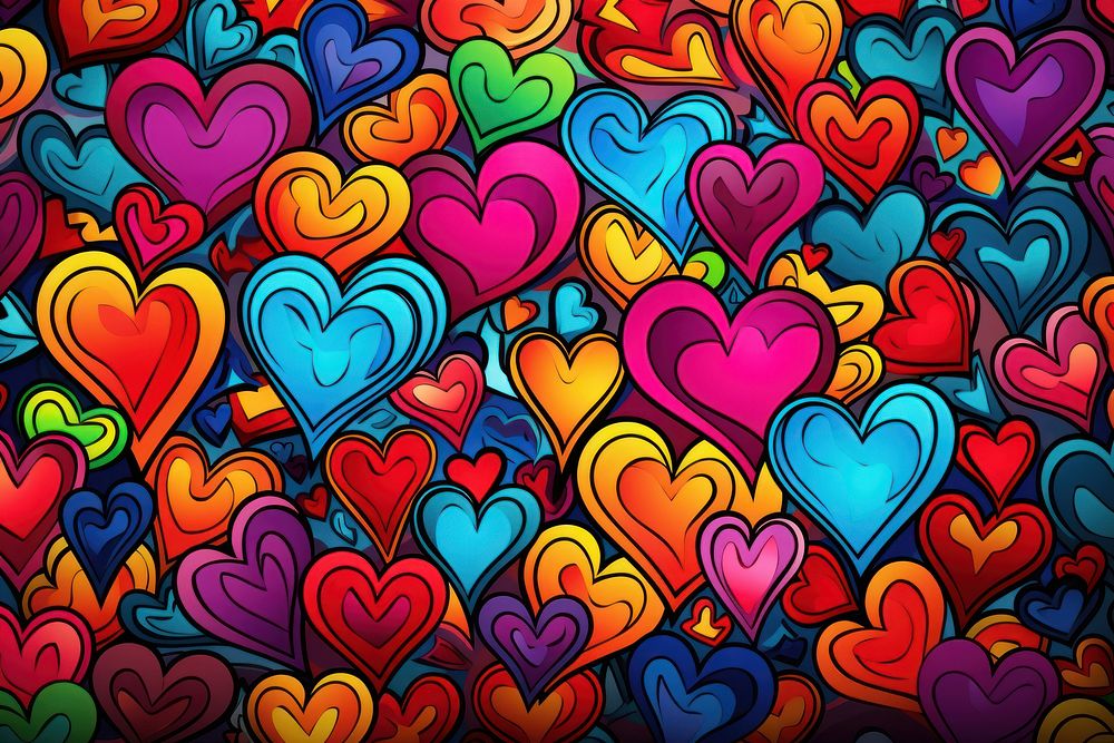 Heart backgrounds pattern creativity.