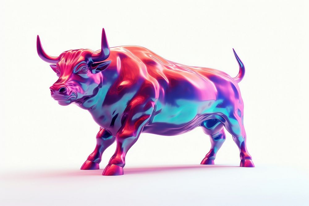 3d illustration of bull livestock mammal animal.