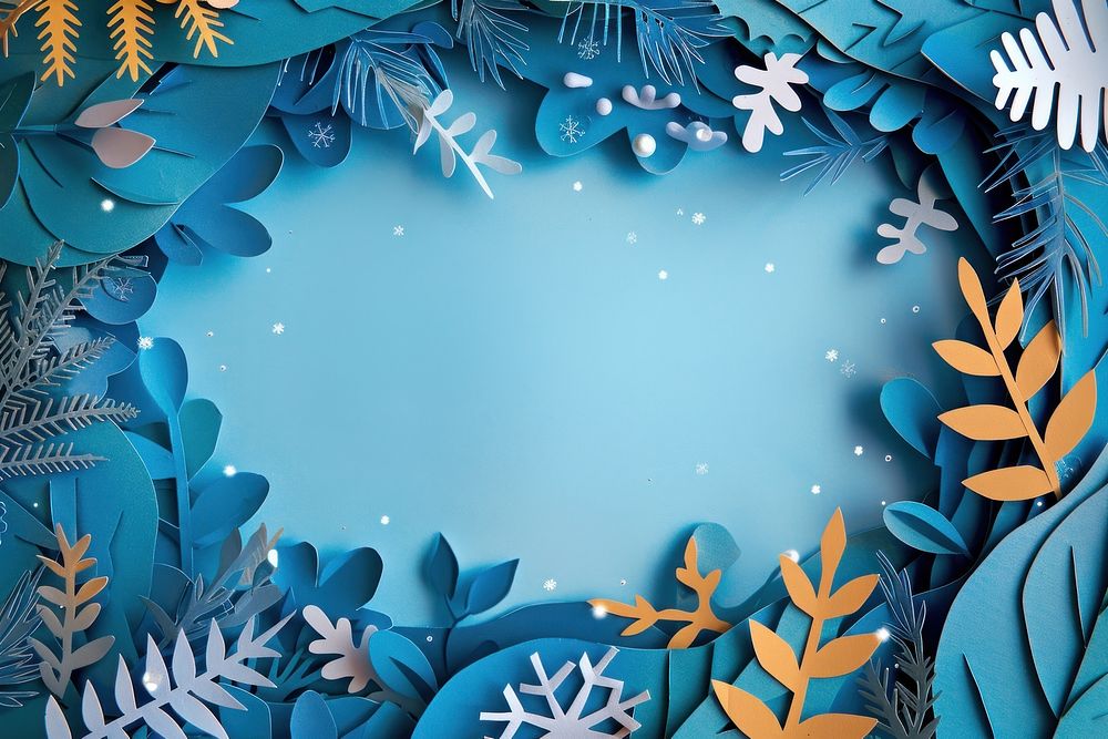 Winter frame backgrounds nature snow.