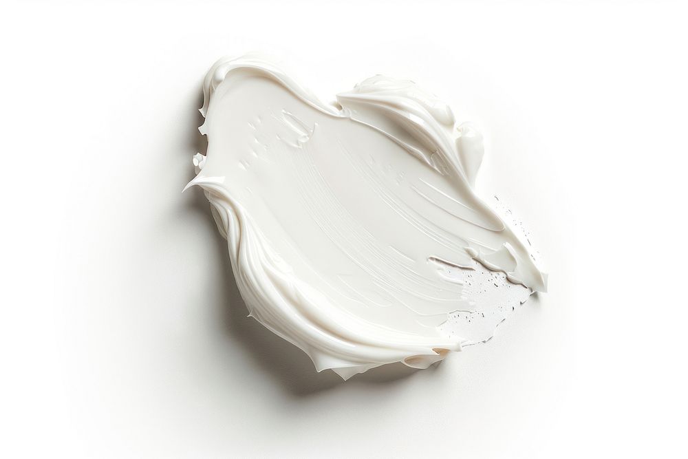 Cosmetic cream white white background porcelain.