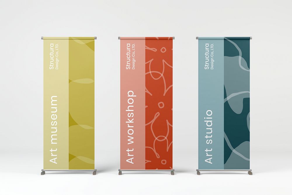 Art roll up banners