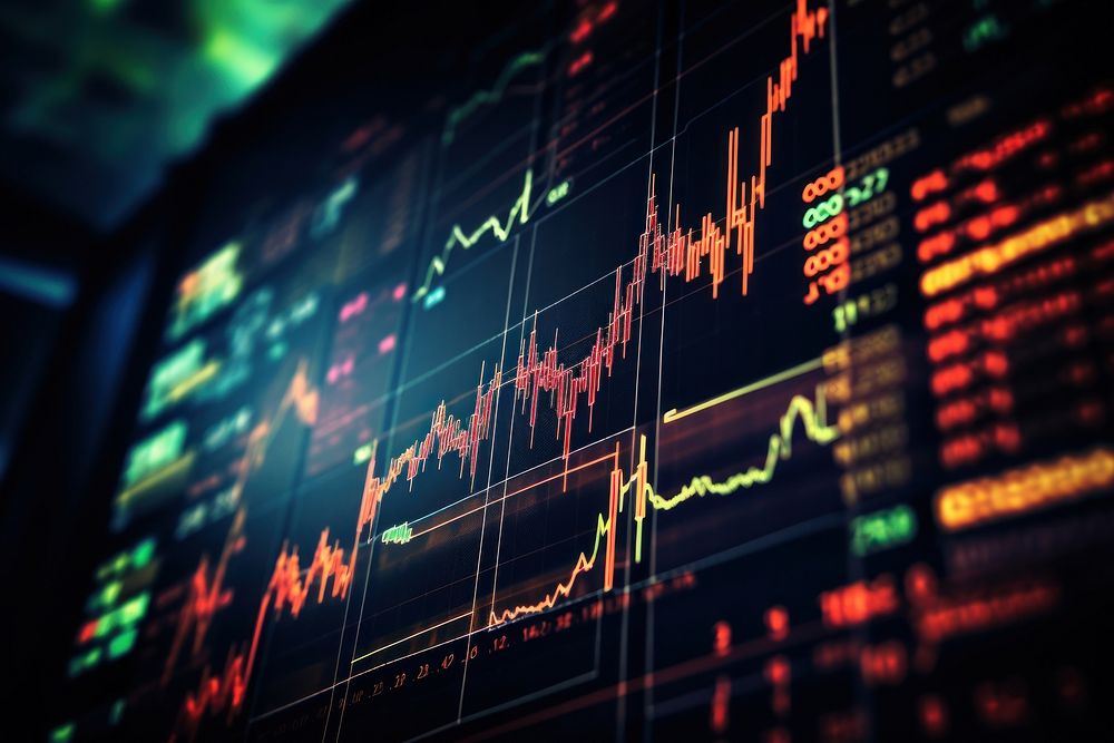 Trading chart technology backgrounds investment screenshot.
