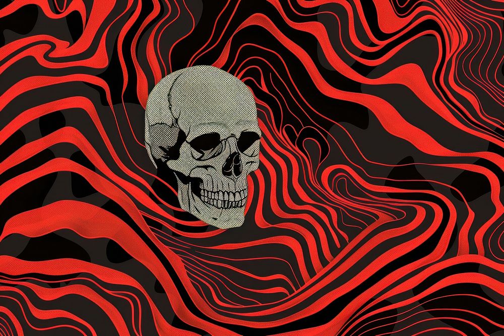 Skull line art backgrounds.