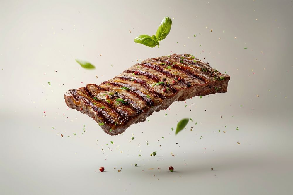Grilled meat food beef steak.
