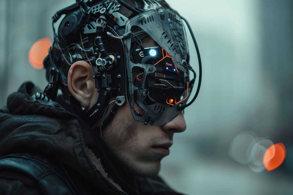Cyborg futuristic portrait adult.