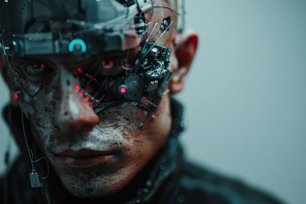 Cyborg futuristic portrait adult.