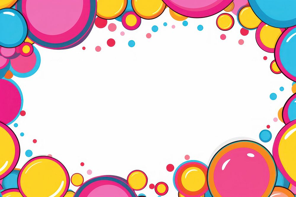 Comic kawaii border effect backgrounds abstract confetti.