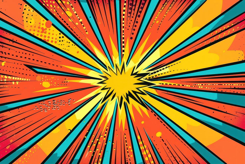 Comic thunder shock effect backgrounds abstract pattern.