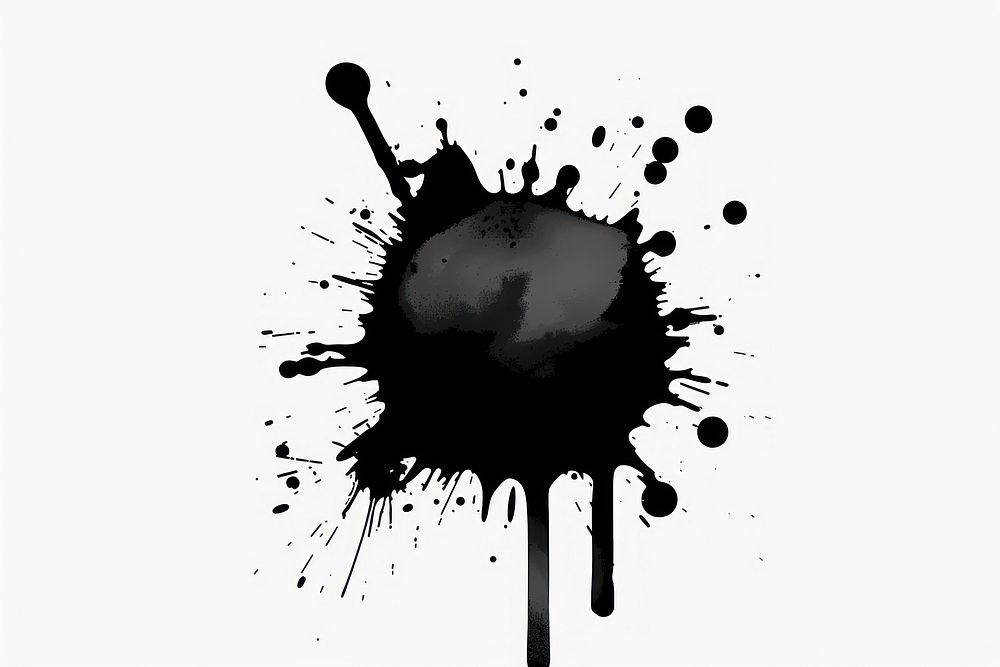 Dot splatter paint splash white background splattered creativity.