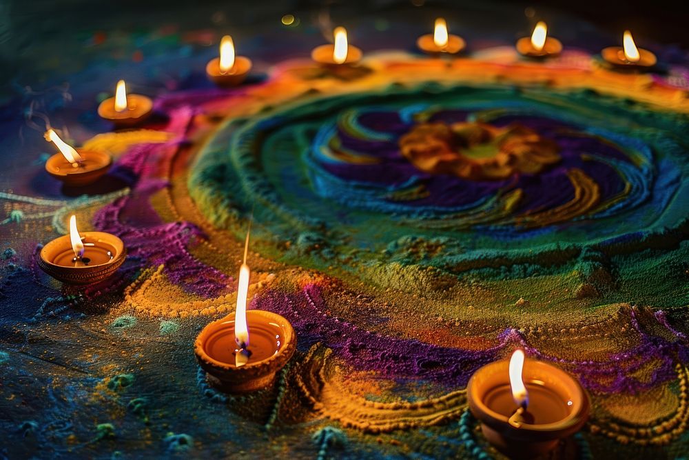 Diwali celebration candle spirituality.