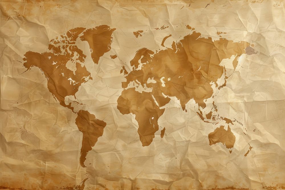 Old World map texture paper old.
