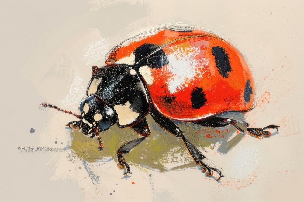 Ladybug drawing animal insect.
