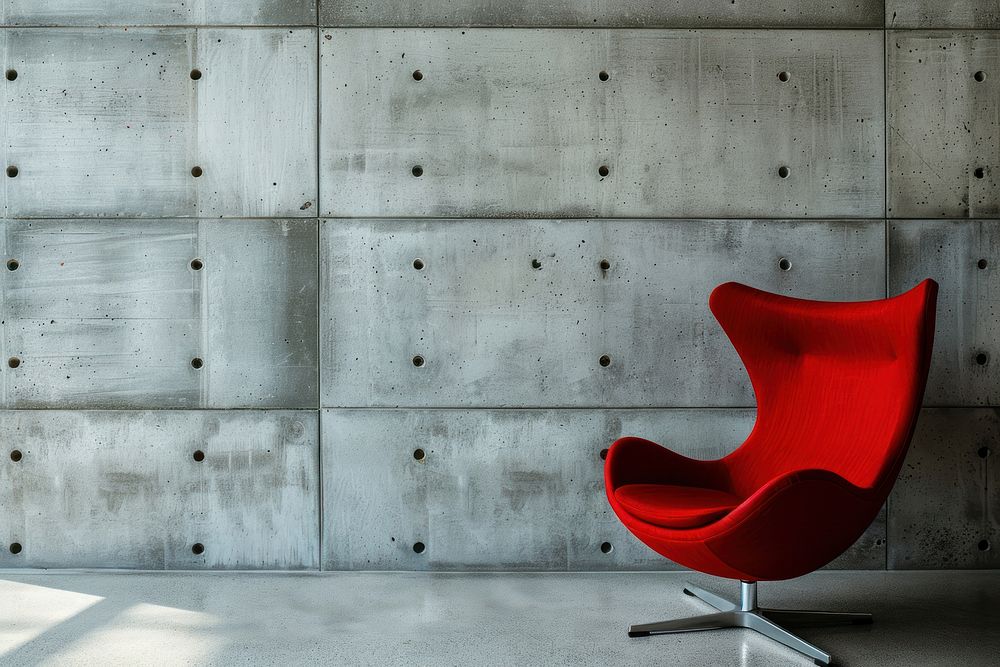 Interior chair wall architecture.