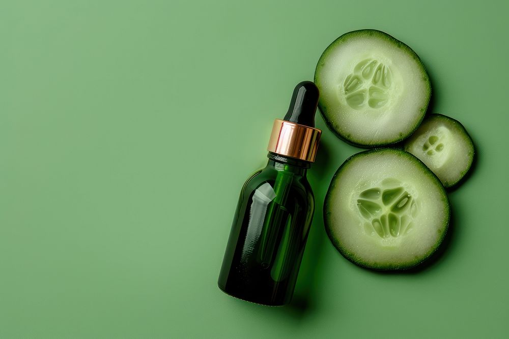 Skincare cucumber vegetable cosmetics.