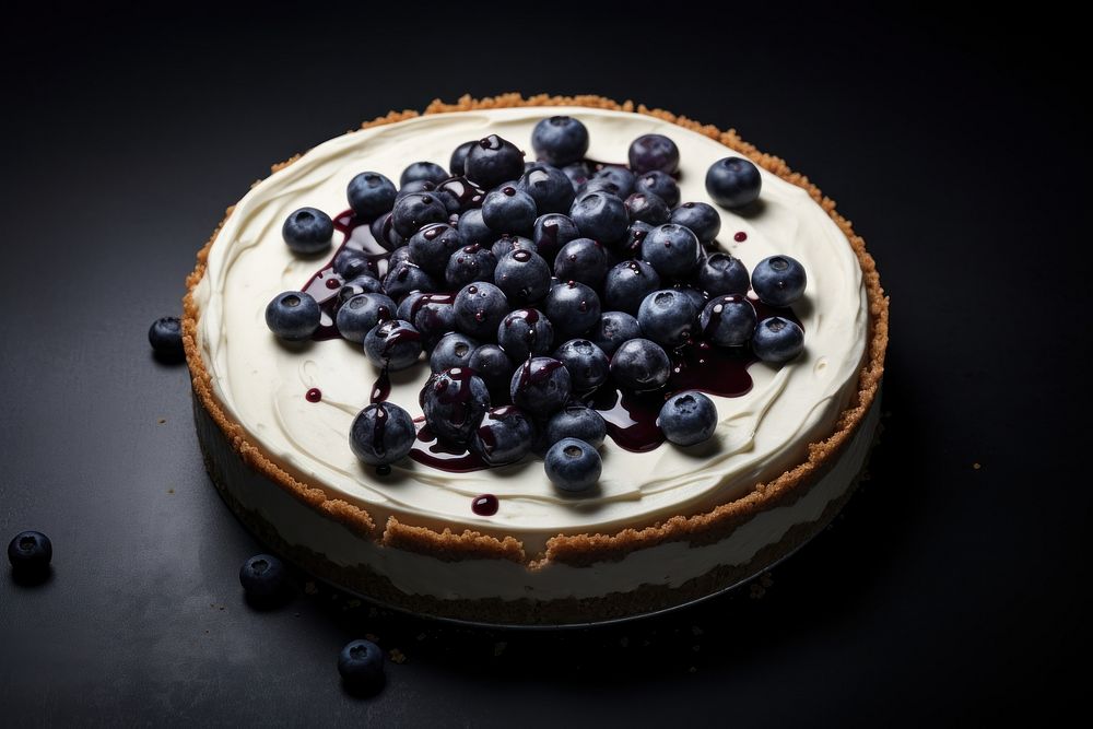Blueberries cheese pie cheesecake blueberry dessert.