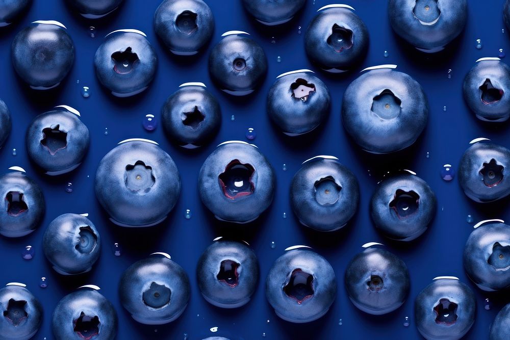 Blueberries on water pattern backgrounds blueberry arrangement.