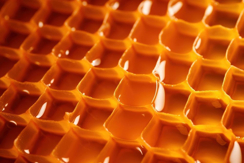 Honeycomb on honey fluid pattern backgrounds repetition textured.